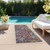 8' Runner Purple Paisley Washable Non Skid Indoor Outdoor Runner Rug