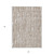 5' X 8' Brown And Ivory Abstract Washable Indoor Outdoor Area Rug Transitional Style - Brown, Ivory Color