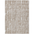 5' X 8' Brown And Ivory Abstract Washable Indoor Outdoor Area Rug