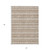 5' X 8' Brown And Beige Southwestern Washable Indoor Outdoor Area Rug - Brown, Beige