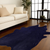 6' X 7' Midnight Cowhide Hand Knotted Area Rug