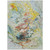 5' X 8' Ivory Blue And Yellow Abstract Washable Indoor Outdoor Area Rug