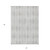 5' X 8' Gray Geometric Washable Indoor Outdoor Area Rug