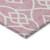 3' X 5' Pink And Ivory Trellis Washable Indoor Outdoor Area Rug