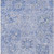 3' X 5' Sky Blue Ivory And Gray Damask Washable Indoor Outdoor Area Rug