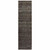 8' Gray Geometric Runner Rug Polypropylene, Nylon