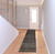 8' Gray Geometric Runner Rug Polypropylene, Nylon