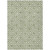 3' X 5' Green And Beige Geometric Washable Indoor Outdoor Area Rug