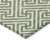 3' X 5' Green And Beige Geometric Washable Indoor Outdoor Area Rug