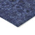 3' X 5' Navy Blue And Charcoal Floral Washable Indoor Outdoor Area Rug