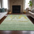 3' X 5' Green And Gold Nautical Washable Indoor Outdoor Area Rug