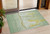 3' X 5' Green And Gold Nautical Washable Indoor Outdoor Area Rug