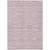 5' X 8' Blush Pink And Beige Striped Washable Indoor Outdoor Area Rug