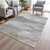 5' X 8' Beige And Gray Abstract Washable Indoor Outdoor Area Rug - Beige, Gray