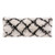 14" X 36" Black And White Polyester Geometric Zippered Pillow