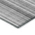 2' X 3' Gray Striped Washable Non Skid Indoor Outdoor Area Rug Transitional Style - Gray Color
