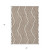 5' X 8' Brown and White Geometric Washable Non Skid Indoor Outdoor Area Rug