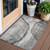 3' X 5' Gray Taupe And Silver Abstract Washable Indoor Outdoor Area Rug