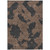 3' X 5' Chocolate And Charcoal Abstract Washable Indoor Outdoor Area Rug
