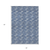 5' X 8' Navy Blue And Ivory Geometric Washable Indoor Outdoor Area Rug