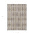 5' X 8' Beige Taupe and Brown Geometric Washable Non Skid Indoor Outdoor Area Rug