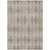 5' X 8' Beige Taupe and Brown Geometric Washable Non Skid Indoor Outdoor Area Rug