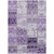 5' X 8' Purple Patchwork Washable Non Skid Indoor Outdoor Area Rug