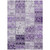 5' X 8' Purple Patchwork Washable Non Skid Indoor Outdoor Area Rug