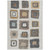 3' X 5' Ivory Charcoal And Gold Geometric Washable Indoor Outdoor Area Rug
