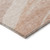 5' X 8' Salmon And Pink Abstract Washable Indoor Outdoor Area Rug