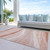 5' X 8' Salmon And Pink Abstract Washable Indoor Outdoor Area Rug