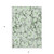 3' X 5' Artichoke Green Floral Washable Non Skid Indoor Outdoor Area Rug