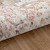 5' X 8' Beige Floral Stain Resistant Indoor Outdoor Area Rug