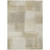 5' X 8' Taupe Geometric Washable Indoor Outdoor Area Rug