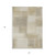 5' X 8' Taupe Geometric Washable Indoor Outdoor Area Rug
