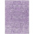 5' X 8' Lilac And Purple Floral Washable Indoor Outdoor Area Rug