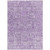 5' X 8' Lilac And Purple Floral Washable Indoor Outdoor Area Rug
