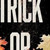 42" Black Orange And White Solid Wood Trick or Treat Halloween Witch Garden Stake