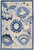 3' X 4' Blue And Gray Indoor Outdoor Area Rug - Blue, Gray