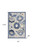 3' X 4' Blue And Gray Indoor Outdoor Area Rug - Blue, Gray