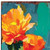 36" Blue Green And Orange Cactus Solid Wood Porch Sign