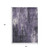5' X 8' Purple And Ivory Abstract Washable Indoor Outdoor Area Rug - Purple, Ivory