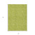5' X 8' Moss Green Geometric Washable Non Skid Indoor Outdoor Area Rug