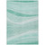 5' X 8' Aqua And Sky Blue Abstract Washable Indoor Outdoor Area Rug