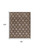 8' X 10' Dark Brown And Light Brown Trellis Indoor Outdoor Area Rug