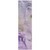 2' X 8' Purple Abstract Washable Indoor Outdoor Runner Rug