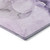 2' X 8' Purple Abstract Washable Indoor Outdoor Runner Rug