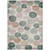 5' X 8' Salmon Green And Peach Geometric Washable Indoor Outdoor Area Rug