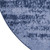 6' Denim Blue And Navy Blue Round Abstract Indoor Outdoor Area Rug