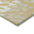 5' X 8' Gold Gray And Ivory Animal Print Washable Indoor Outdoor Area Rug